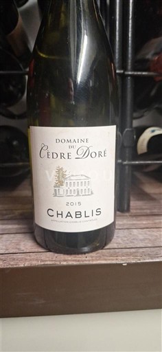 Borgoña Chablis Domaine Cèdre Doré 2015