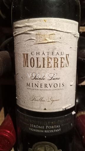 Víno Rouge sec Sainte Lune Château Molières 2012 Francie Languedoc Minervois AOC