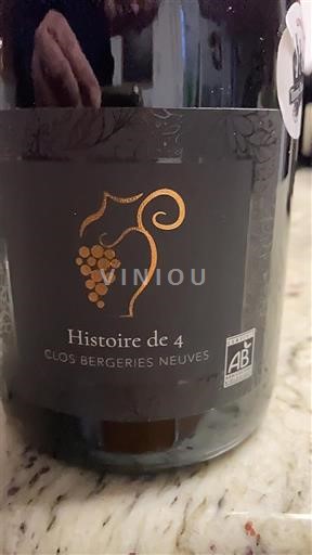 Valle del Loira Anjou Clos Bergeries Neuves Histoire de 4 2022