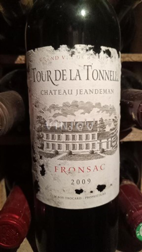 Bordeaux Fronsac Château Jeandeman Tour de la Tonnelle 2009