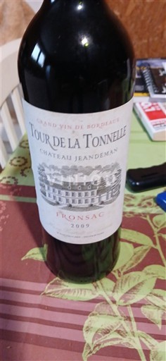 Bordeaux Fronsac Château Jeandeman Tour de la Tonnelle 2009