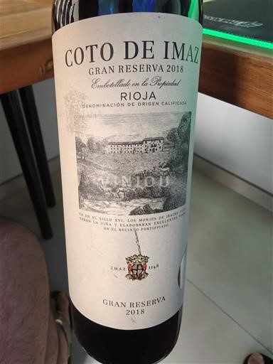 La Rioja Rioja Coto de Imaz Gran Reserva 2018