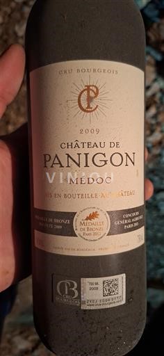 Bordeaux Médoc Cru Bourgeois Château Panigon 2009