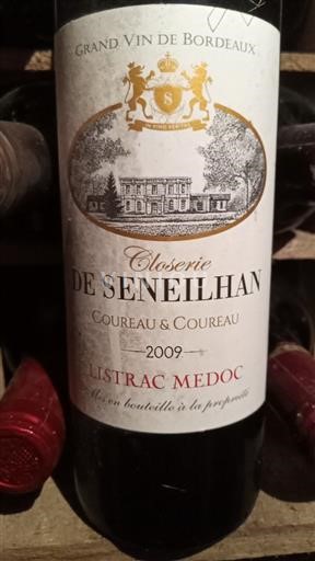 Bordeaux Listrac-Médoc Closerie de Seneilhan 2009