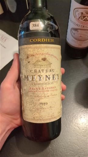 Burdeos Saint-Estèphe Cru Bourgeois Château Meyney 1989