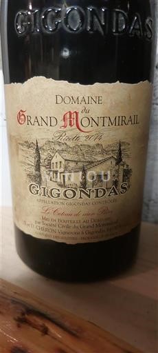 Rượu vang Rouge sec Domaine Grand Montmirail 2014 Pháp Thung lũng Rhône Gigondas AOC