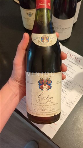 Burgundi Corton Grand Cru M. Doudet-Naudin 1971