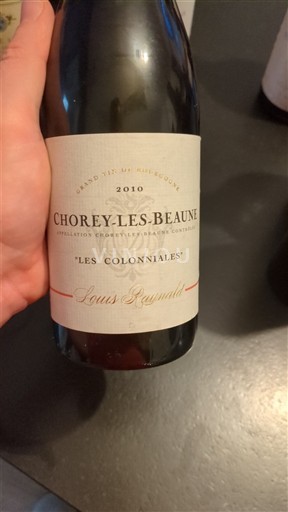 Burgundija Chorey-lès-Beaune Louis Raynaud Les Colonnières 2010