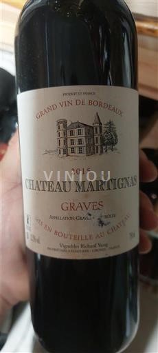 Bordeaux Graves Château Martignas 2015