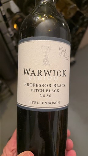 Région côtière Stellenbosch Warwick Professor Black Pitch Black 2020