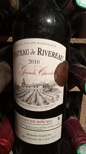 Bordeaux Côtes-de-bourg Château Rivereau Grande 2010