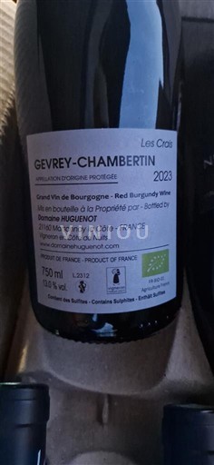 Burgundsko Gevrey-Chambertin Huguenot Les Crais 2023