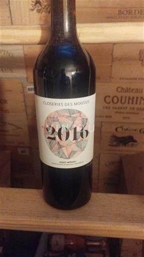 Bordeaux Haut-Médoc Closerie des Moussis 2016