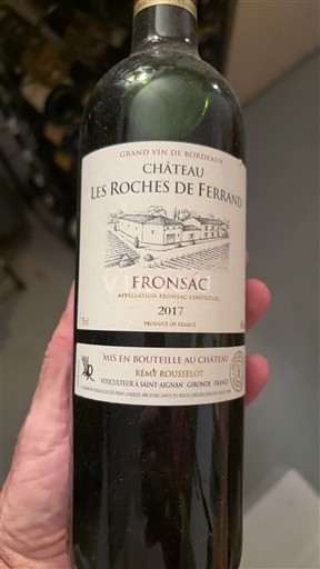 Bordeaux Fronsac Château Les Roches de Ferrand 2017