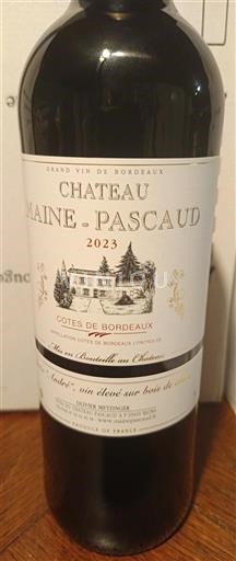 Bordeaux Côtes-de-Bordeaux Château Maine-Pascaud 2023