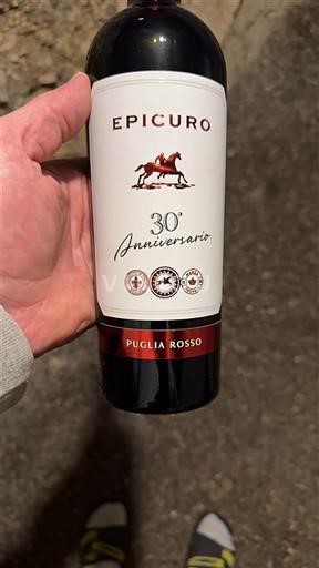 Vinhos Rouge sec 30° Anniversario Epicuro 2021 Itália Apúlia Não especificado DOC