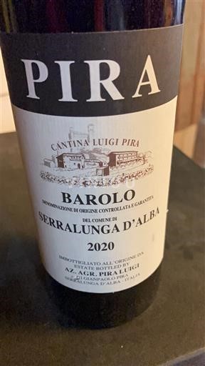 Piémont Barolo Cantina Luigi Pira Serralunga d'Alba 2020
