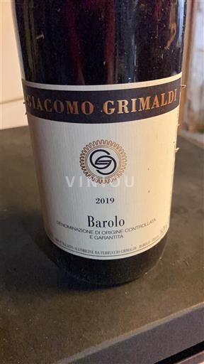 Piémont Barolo Giacomo Grimaldi 2019