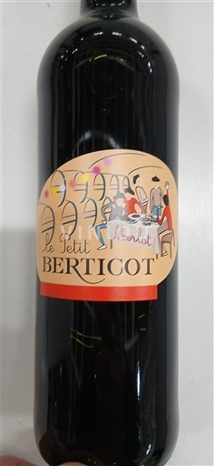 Rượu vang Rouge sec Le Petit Berticot Merlot Berticot 2021 Pháp Aquitaine và Charentes Đại Tây Dương IGP