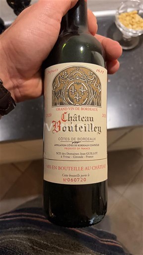 Bordeaux Côtes-de-Bordeaux Château Bouteilley 2020
