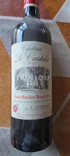 Bordeaux Saint-Émilion Grand Cru Grand Cru Château Le Castelot Icke årgångsbetecknad