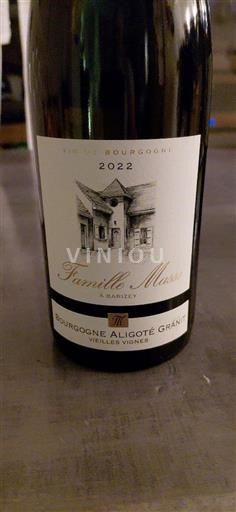 Bourgogne Bourgogne-aligoté Famille Massé Bourgogne Aligoté Granit Vieilles Vignes 2022