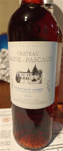 Bordeaux Bordeaux Clairet Château Maine-Pascaud 2024