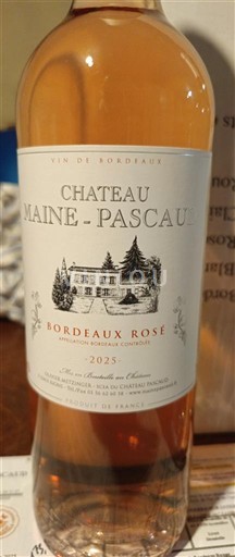 Bordeaux Bordeaux rosé Château Maine-Pascau 2025