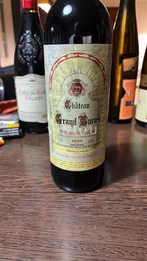 Bordéus Montagne-saint-émilion Château Grand Barrail 2000