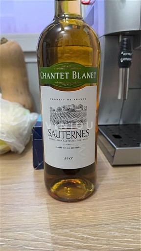 Bordeaux Sauternes Chantet Blanet 2017
