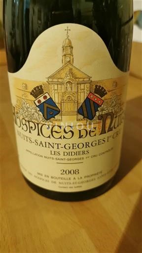 Burgundija Nuits-Saint-Georges Premier Cru Hospices de Nuits Les Didiers 2008
