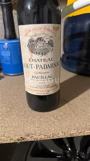 Bordéus Pauillac Château Haut-Padarnac 1993
