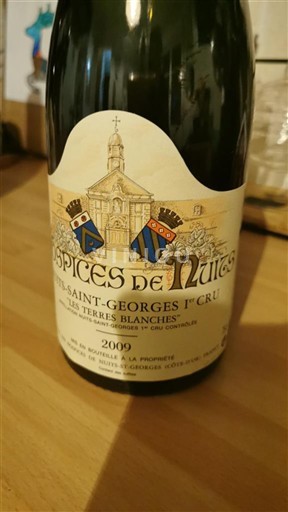 Bourgogne Không được chỉ định Premier Cru Hospices de Nuits Les Terres Blanches 2009