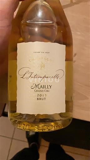 Mousserende wijnen Blanc brut L'Intemporelle Champagne Mailly 2013 Frankrijk Champagne Niet gespecificeerd AOC Grand Cru