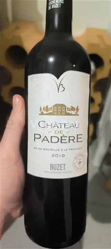 Lounais-Ranska Buzet Château Padère 2019