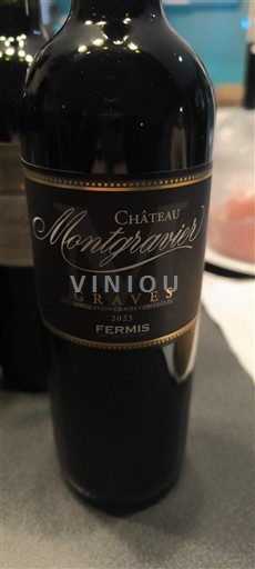 Vinos Rouge sec Fermis Château Montgravier 2023 Francia Burdeos Graves AOC
