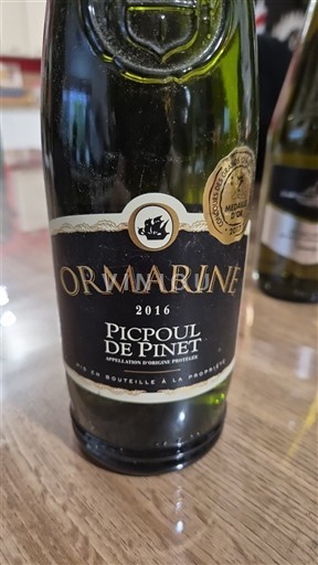Langvedok Picpoul-de-Pinet Ormarine 2016
