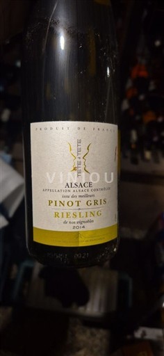 Vine Blanc sec Tête de Tête 2018 Frankrig Alsace Vin de France