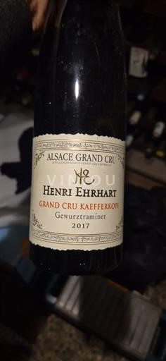 Alsace Grand Cru Henri Ehrhart Grand Cru Kaefferkopf Gewurztraminer 2017