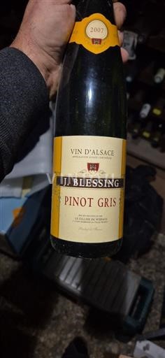 Vinos Blanc sec J. Blessing 2007 Francia Alsacia Vin de France