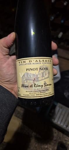 Alsace Aline et Rémy Simon Pinot Noir Ikke årgangsbestemt