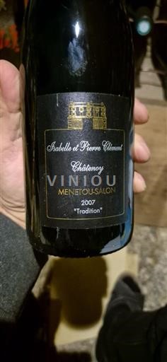 Údolí Loiry Menetou-Salon Isabelle et Pierre Clément Châtenoy Tradition 2007