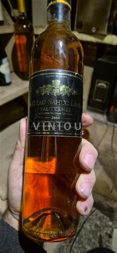 Bordeaux Sauternes Château Sahuc Laville 2004