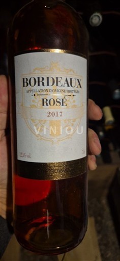 Bordeaux Bordeaux rosé Bordeaux 2017