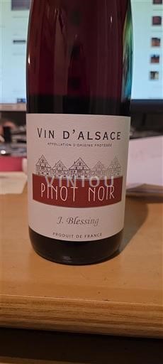 Vinhos Rouge sec J. Blessing 2024 França Alsácia Vin de France