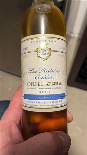 Sydvestfrankrig Côtes-de-bergerac Les Raisins Oubliés 2018