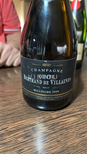 Champagne Šampanské Comte Bertrand de Villaines 2009