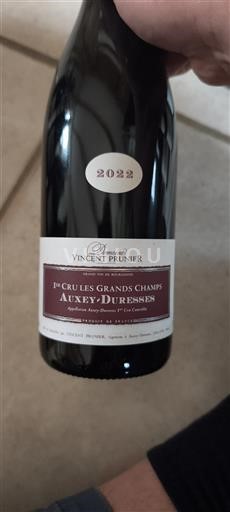 Bourgondië Auxey-Duresses Premier Cru Domaine Vincent Prunier 1er Cru Les Grands Champs 2022