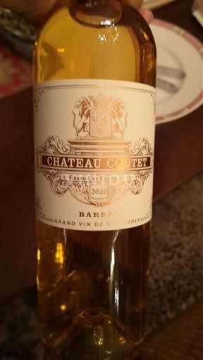 Viner Blanc liquoreux Château Coutet 2020 Frankrike Bordeaux Barsac AOC Grand Cru