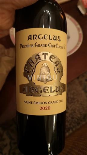 Viner Rouge sec Château Angélus 2020 Frankrike Bordeaux Saint-Émilion Grand Cru AOC Grand Cru